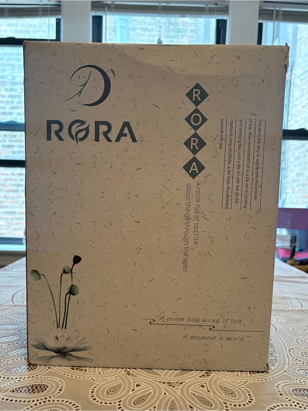Rora Glass Tea Brewing Set with 6 Glass Tea Cups - Picture 8 of 8